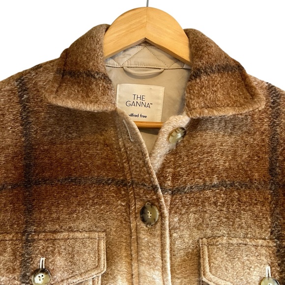 NWT Wilfred The Ganna felted wool blend plaid jacket size XS - Picture 5 of 16